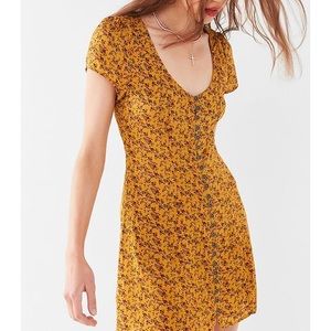 Urban Outfitters Mindy Button Down Mini Dress